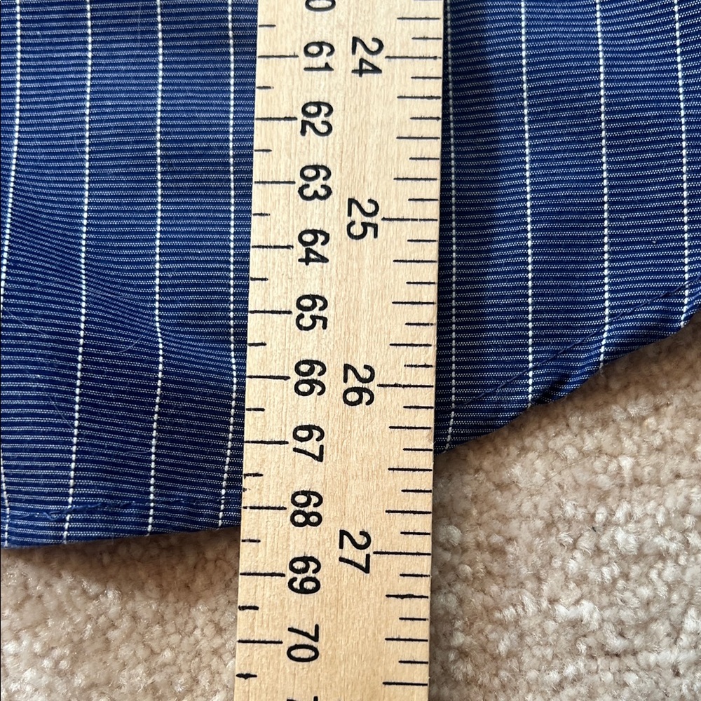 UNTUCKIT Medium Blue Grid Check Regular Fit Wrinkle Free Button Down‎ Shirt - Picture 4 of 5